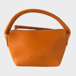 Elizabeth Arden Small Mustard Zip Purse Handbag
